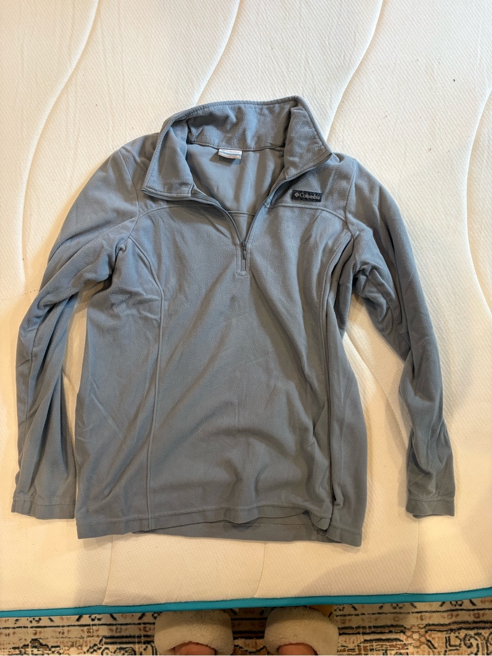 Columbia Women's Light Blue Half-Zip Fleece Pullover NWOT